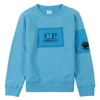 C.p. Company C.p Company Boys Logo Patch Sweatshirt Blue In Pink