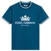 Dolce & Gabbana Dolce &amp; Gabbana Kids &quot;crown&quot; Logo T-shirt In Pink