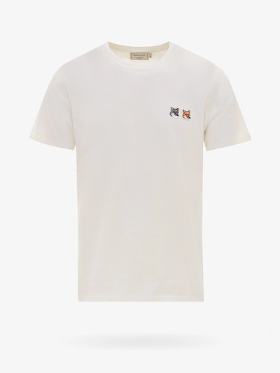 Maison Kitsuné Patched T-shirt In White
