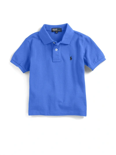 Ralph Lauren Kids' Little Boy's & Boy's Classic Mesh Knit Polo In Blue