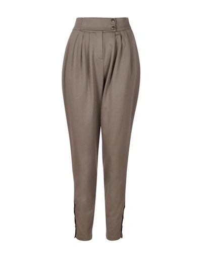 A-line Extended Tab Fastening Trackpants In Oxford-grey