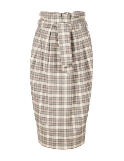 A-line Tailored High-waisted Skirt In Highland-print