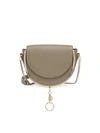 See By Chloé Women's Mara Leather Saddle Bag In Motty Grey