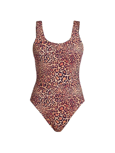 Adriana Iglesias Women's Bel Stretch-silk Floral Jacquard Bodysuit In Jaguar