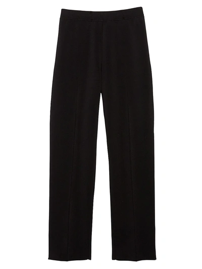 Theory Trecca Pull-on Knit Pants In Black