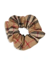 Burberry Kid's Check Scrunchie In Archive Beige