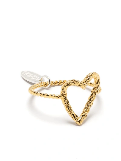 Wouters & Hendrix Heart Shaped Ring In Gold