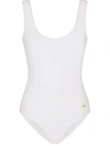 DOLCE & GABBANA LOGO-TAG SCOOP-BACK SWIMSUIT