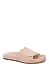 Aquatalia Ivey Slide Suede Sandal In Lilac