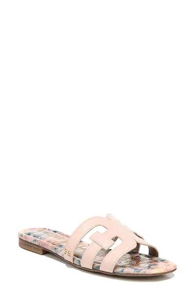 Sam Edelman Bay Cutout Slide Sandal In Seashell Pink Leather