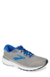 Brooks Men's Adrenaline Gts 20 Running Sneakers From Finish Line In Grey/ Blue/ Navy