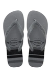 Havaianas Top Basic Flip Flop In Steel Grey