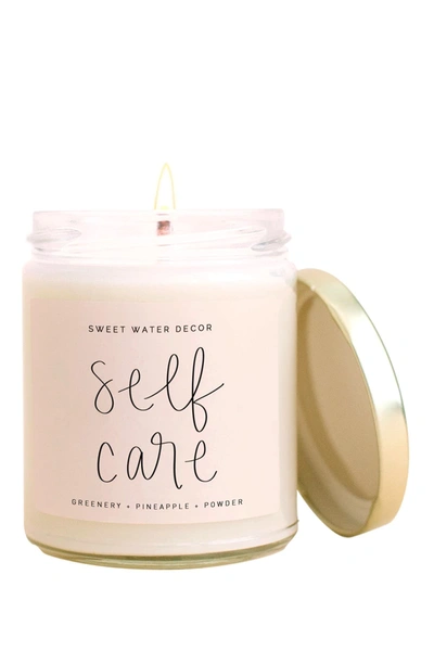 Sweet Water Decor Self Care 9 Oz. Soy Candle In Pink Gold