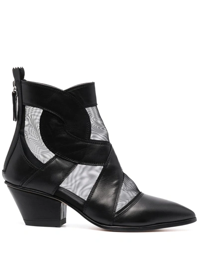 Agl Attilio Giusti Leombruni Pointed Leather Boots In Black