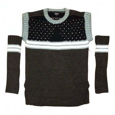 Pre-owned Just Cavalli Wool Jumper In Green