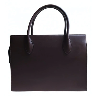 Pre-owned Alaïa Leather Handbag In Brown