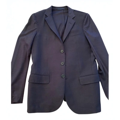 Pre-owned Lanvin Wool Vest In Blue