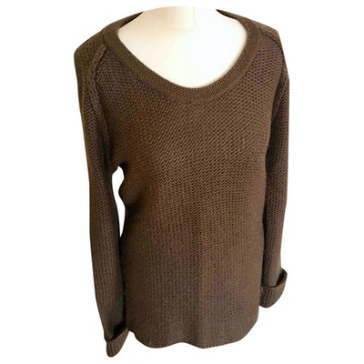 Pre-owned Claudie Pierlot Wool Jumper In Brown