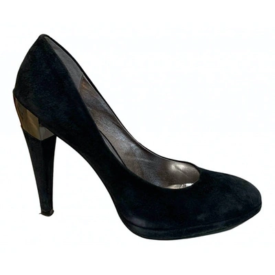 Pre-owned Marella Leather Heels In Blue