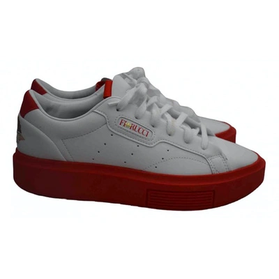 Pre-owned Fiorucci Red Leather Trainers