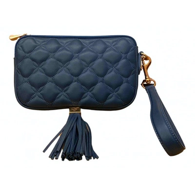 Pre-owned Chopard Leather Clutch Bag In Blue