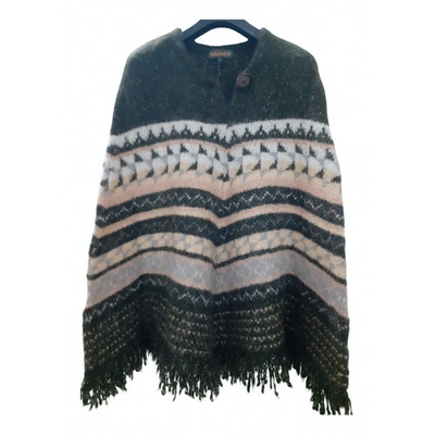 Pre-owned Timberland Wool Poncho In Multicolour