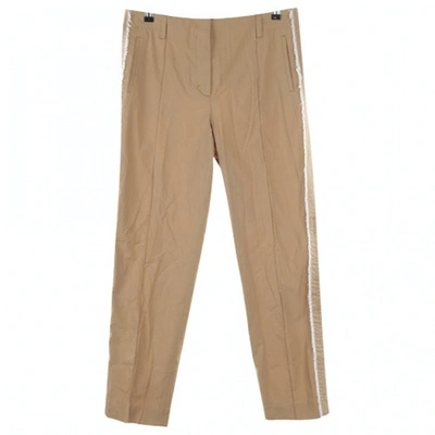 Pre-owned Dorothee Schumacher Trousers In Beige