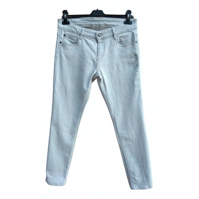 Pre-owned Comptoir Des Cotonniers Slim Jeans In Beige
