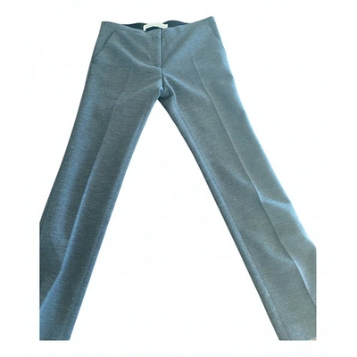 Pre-owned Golden Goose Wool Straight Pants In Grey