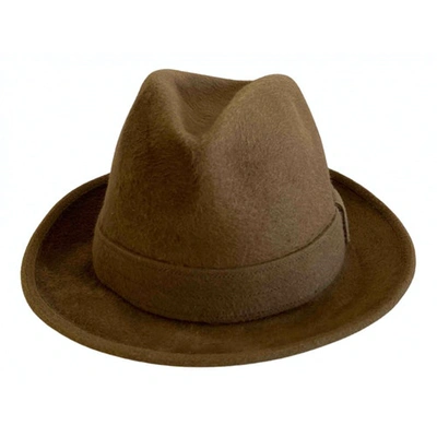 Pre-owned Borsalino Cashmere Hat In Beige