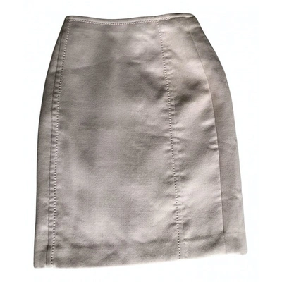 Pre-owned Prada Wool Mid-length Skirt In Pink