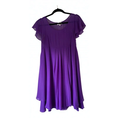 Pre-owned Temperley London Silk Mid-length Dress In Purple