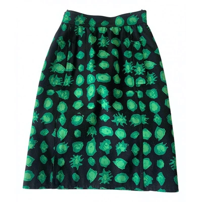 Pre-owned Christian Lacroix Skirt In Green