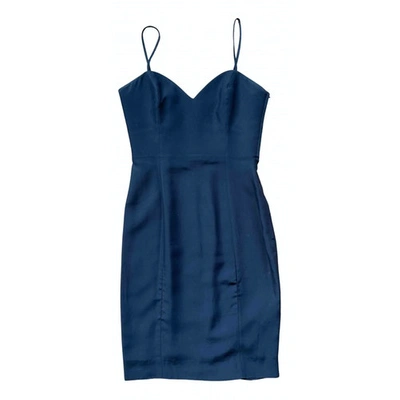 Pre-owned Moschino Mini Dress In Blue