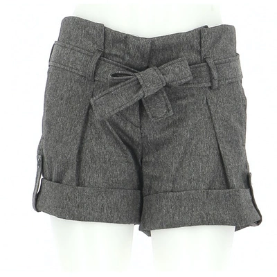 Pre-owned Sandro Grey Polyester Shorts