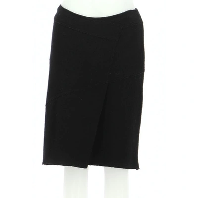 Pre-owned Saint James Wool Skirt In Black