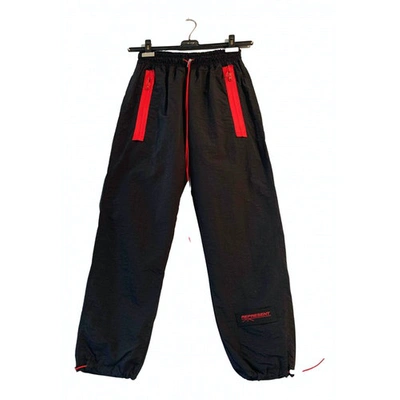 Pre-owned Represent Trousers In Black