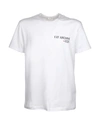 Fay Logo Print Jersey T-shirt In Bianco