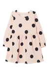 Harper Canyon Kids' Printed Pocket Dress In Pink English Bold Dots