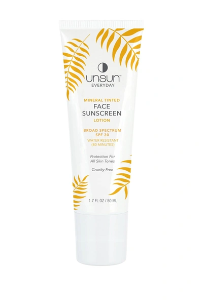 Unsun Everyday Mineral Tinted Face Sunscreen In Tan