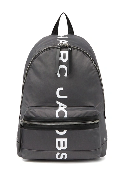 Marc Jacobs Suspiria Logo Print Backpack In Dark Grey