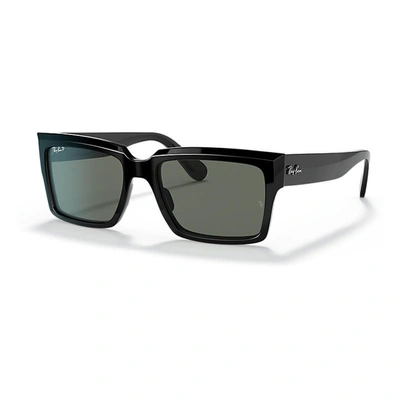 Ray Ban Inverness Sunglasses Black Frame Green Lenses Polarized 54-18