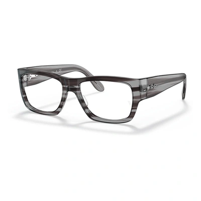 Ray Ban Rb5487 Eyeglasses In Grau Gestreift