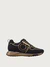 Ferragamo Brookly Low-top Sneakers In Black