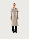 Ferragamo Belted Trench Coat In White