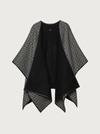 Ferragamo Gancini Cape In Black
