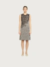 Ferragamo Sleeveless Knitted Dress In Multicolor