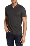 Robert Barakett Casey Johnny Collar Polo In Charcoal