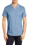 Robert Barakett Casey Johnny Collar Polo In Spring Blu