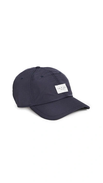 Rag & Bone Addison Graphic Print Baseball Cap In Black